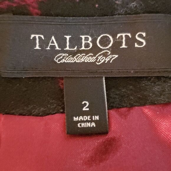 TALBOTS Women's Academia Career Wool Blend Midi Skirt Teacher Gray Pink 2 - Picture 8 of 9